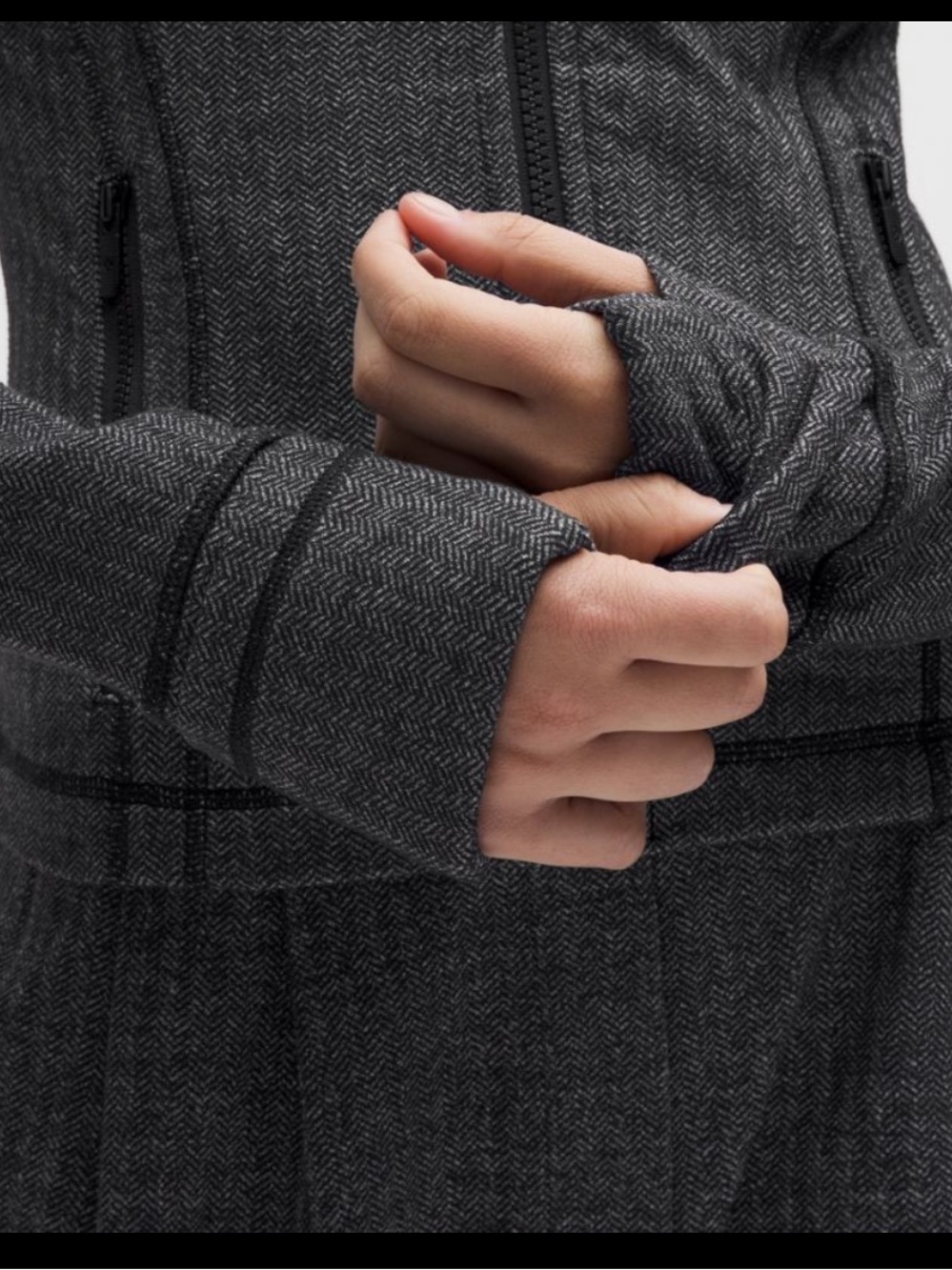 NWT LULULEMON DEFINE CROPPED JACKET IN HERRINGBONE - Picture 6 of 9